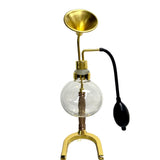 Perfume Bottle Scent Test Bottle Brass Perfume Scent Essential Oil Coffee Test Glass Bottle Brass Perfume Scent with Stand