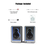 50W BT Dual Speakers BESTISAN SR15 Black With Stunning Light 3D HIFI Surround Sound Support Optical Fiber ARC USB Line In Input