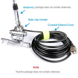 ABWG-Car Radio Antenna Mount Bracket 5M PL259 SO239 Coaxial Feeder Extend Cable SMA Female Male BNC