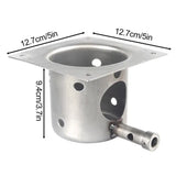 Fire Burn Pot Replacement Parts For Pellet Grills- Includes Screws For Burner Motor Smoker Grill Accessories Supplies