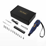 Cordless Electrical Screwdriver Set 4.2V Smart Electric Screwdrivers with LED Lights USB Rechargeable Home Repair Tools Kit