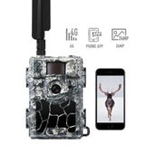 Wiilfine 5.8CS 24MP 4G Cloud Storage Trail Camera Photo Traps with Invisible LEDs GPS for Wildlife Hunting Monitoring