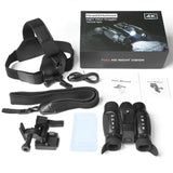 NV8100 4K UHD 36MP Head-mounted Tactical Telescope Camera Naked-eye 3D Infrared Night Vision Binoculars for Hunting Camping