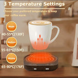110V/220V Electric Coffee Mug Warmer with Timer Cup Heater for Hot Tea Insulated Heating Pad Coaster 36W