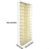 New Multiple Use 26 Pocket Over The Door Hanging Shoe And Sweatshirt Planner Highlighting Clear Pouches Space Saving Wall