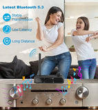 Bluetooth 5.3 Audio Receiver Wireless Audio Adapter With AUX 3.5mm RCA Optical Jack Support U-disk for TV PC Speakers Car