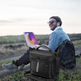 Carrying Case for BLUETTI Portable Power Station AC2A Travel Storage Bag Waterproof Anti-drop with Shoulder Strap & Handle