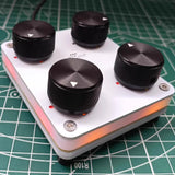 MIDI Controller 4 Knob USB-C Music Production Customizable CC DAW Control for Mac PC Laptop Black Color