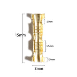 400pcs 453 U Shape Copper Ring Terminals Crimp Wire Non-Insulated Cable Wire Electric Butt Connector Small Tooth Fascia Terminal