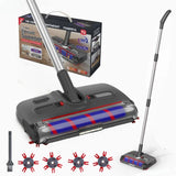Electric Sweeper Carpet Cleaner Wireless Portable Cleaning Machine Handheld Floor Sweeper Household Rotating Electric Floor Mop