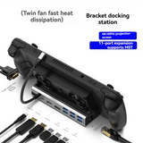 USB C Docking Station for Steam Deck to HDTV 4K60Hz RJ45 PD100W Dock for Asus ROG Ally Nintendo Switch MacBook PC