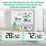 Baldr Wireless Weather Station Trend Forecast Digital LCD DCF Alarm Clock Calendar Hygrometer Thermometer Sensor -40℃ Backlight