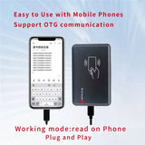 -RFID Reader Writer 915M USB Scanner Plug& Play, Portable Long-Range RFID Inventory Device, Handheld UHF Tag Reader