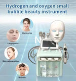 H2O2 7 in 1 Water Oxygen Jet Peel Hydro Beauty Skin Cleansing Hydrofacial Machine Facial Machine Water Aqua Peeling for Home Use