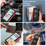Tooltop Smart True RMS Digital Multimeter 4.8" Large Screen AutoRange AC DC Capacitance Ohm Hz Diode Live Check USB Repair Tools