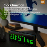 E-Easy To Use-LED Music Spectrum Display DIY Kit 16X32 Rhythm Light Clock 8 Kinds Spectrum Mode SMD Soldering Display Light, Blu