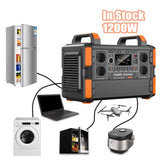 Camping Portable Power Station 1000W 500W 300W 3000W Off Grid Portable Solar Generator Home Emergency Backup Power House