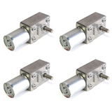 4X GW370 12V 6Rpm Reversible High Worm Geared Motor Torque Turbo DC Motor 35A