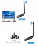 2.4GHz 50m Wireless ARC Audio Transmitter and Receiver Kit HDMI ARC Audio Extender Adapter for ARC TV Power Amplifier Sound Bar