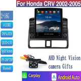 9.7" Vertical Style Tesla Screen Android 14.0 Car Radio For Honda CR-V CRV 2001-2006 Multimedia Player Carplay Navigation GPS