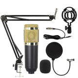 BM800 Condenser Microphone Kit Computer Sound Card Mobile Phone Audio Mixer Streaming Headset Microphone Studio Recording