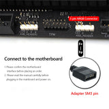 ARGB M.2 2280 NVME SSD Heatsink with Silicone Thermal Pad Solid State Drive Radiator Aura Sync Aluminum Alloy PC Accessories