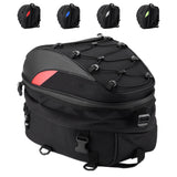 Motorcycle Rear Bag  Motorbike Storage Pack Reflective High‑Density Woven Oxford Cloth for Autocycle