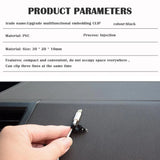 8pcs Car Wire Clip Cord USB Cable Winder Holder Organizer Clamps Auto Accessoris