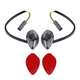 1 Pair Motorcycle Flush LED Turn Signals Light Amber For Honda Grom 2014-2016