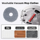 For Roborock QV 35A/QV 35S/QR 598/QR 798 Compatible 24Pcs QV 35A Accessories Kit- Robot Vacuum Brush Mop Cloth Pad