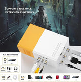 YG300 LED Mini Projector HD 320x240p compatible with HDMI USB TF Audio home Multimedia Player Smart projector Portable Travel