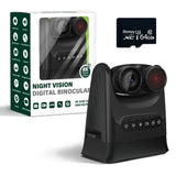 Ponbos DT89 4K UHD Rotatable Binocular Telescope 48MP Camera Digital Infrared Night Vision Binoculars for Hunting with Compass