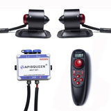 ApisQueen Full Metal 12-16V Underwater Thruster MU7 Set,Total Thrust 22.1lbs,Power On And Work,For Kayaks Inflatable Boats etc