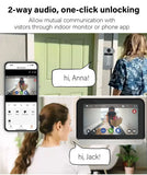 6-family Apartment Intercom Video Doorbell with RFID Card Unlock 7inch Touch Screen 4 Wired Tuya WiFi Video Door Phone System