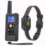 Rechargeable Waterproof Dog Training Collar 800M Remote Control 4 Modes Beep Vibration Shock LED Light Electronic Pet Trainer