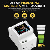 220V 380V Voltage 6IN1 Din Rail Monitor AC Current Power Factor Active KWH Electric Energy Frequency Meter VOLT AMP D52-2066