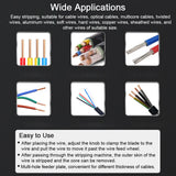 Portable Household Wire Stripper Manual Wire Stripping Tool 1-25mm Cable Electric Peeling Machine with Hand Crank Support Use