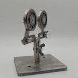 Stainless Steel Glass Rolling Tool - Dual Wheel Roller for Lampworking, Glass Rod/Pipe Straightening & Heating (≥3mm)