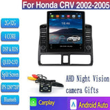 9.7" Vertical Style Tesla Screen Android 14.0 Car Radio For Honda CR-V CRV 2001-2006 Multimedia Player Carplay Navigation GPS