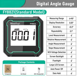 MASTFUYI Digital Electronic Level Angle Finder 4×90° Magnetic Inclinometer Protractor Precision Level Box for Woodworking