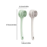 New Waterproof Body Scrubbers Electric Shower Brush Long Double Handle 4Replaceable Head For Deep Cleansing And Skin