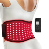 Red Light Therapy Belt Infrared Weight Loss Belt Pain Relief Heating Belt Portable Rechargeable Body Slimming Belt for Waist