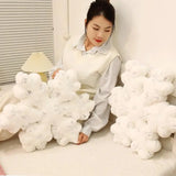 2025 New Snowflake Throw Pillow Safe for Kids Sensitive Skin Comfortable