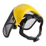 Safety Helmet Hat with Full Face Mesh Visor for Logging Brushcutter Forestry Protection