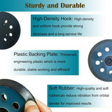 2 Pack Makita 5 Inch 8 Holes Sander Replacement Pads, 5 Inch Hook and Loop Sanding Pad for Makita Orbit Sander, Sander Pads