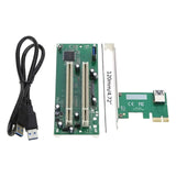 PCI-E to 2xPCI Adapter Cable PCIE x1 to x16 Card PCI-Expansion Converter