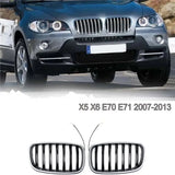 LED Grille Front Bumper Grille For BMW X5 X6 E70 E71 2006-2015 Car Front Light Parts