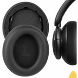 Replacement Ear Pads for Anker Soundcore Life Q30/Q35 Protein Leather Headphones Earpads(Black)
