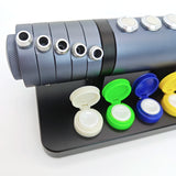 Ceramic 5 Dish Watch Oil Cup Holder Watch Oil Dip Tool Container Oil Cup Stand Watches Parts Tools Precise Holder for Watchmaker