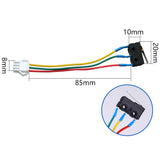 10 PCS Black Micro Switch Three Wires Small On-off Control Switch Gas Water Heater Micro Switch Kitchen Electrical Parts